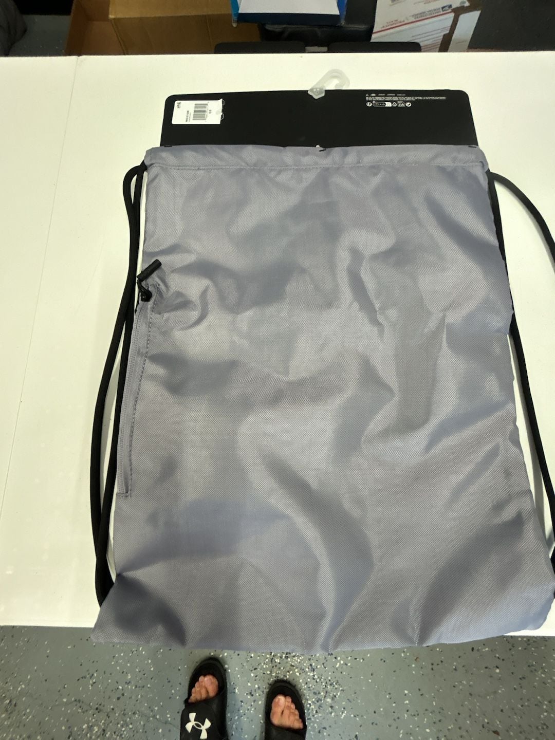 Jordan Jumpman Air Cement Grey Drawstring Gym Sack Bag 5