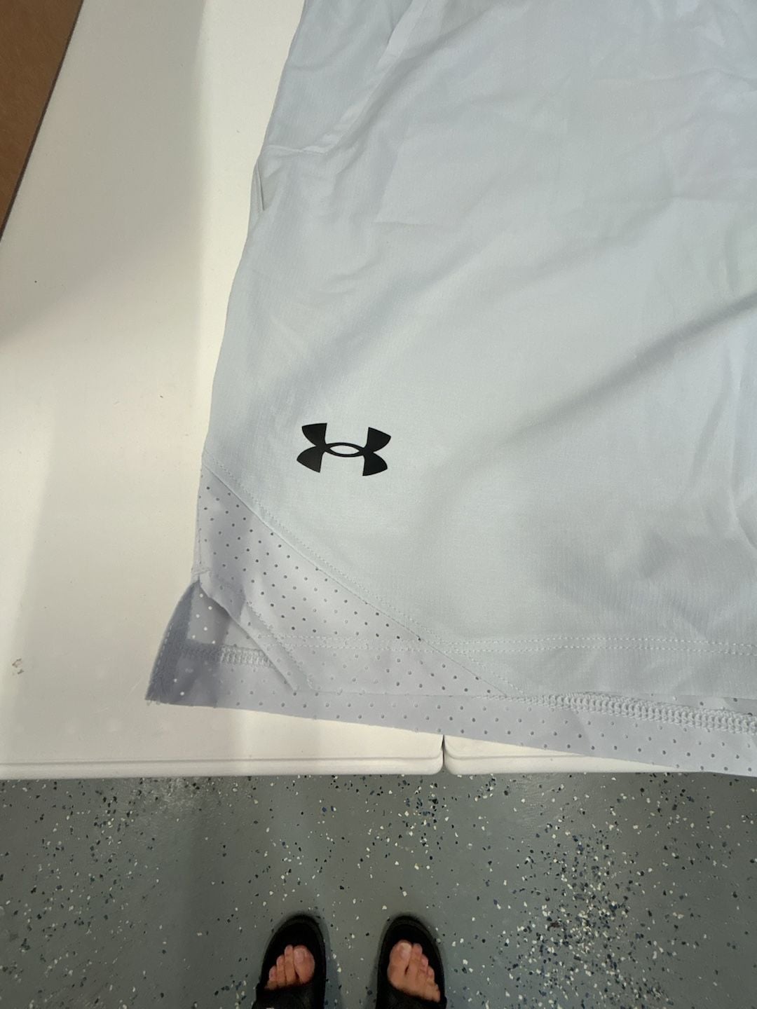 Under Armour Fitted Athletic Shorts Gray Size XL 3