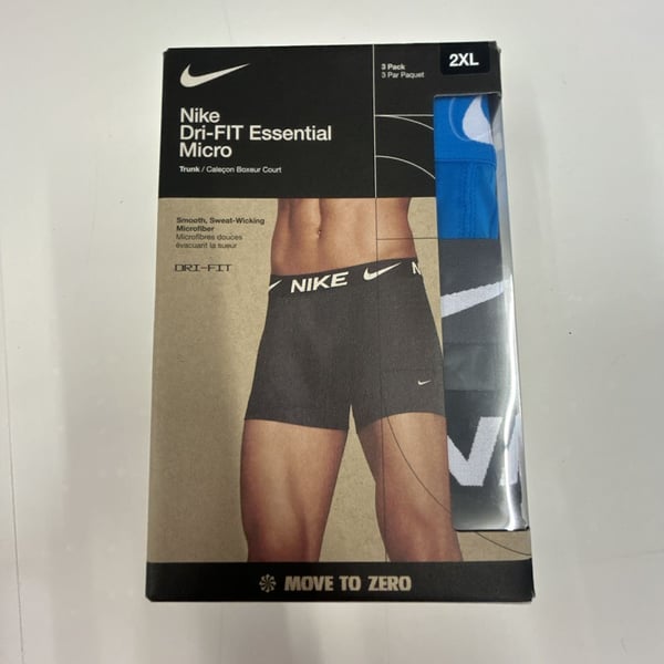 Nike Dri-FIT Essential Micro Trunks 3-Pack Size 2XL