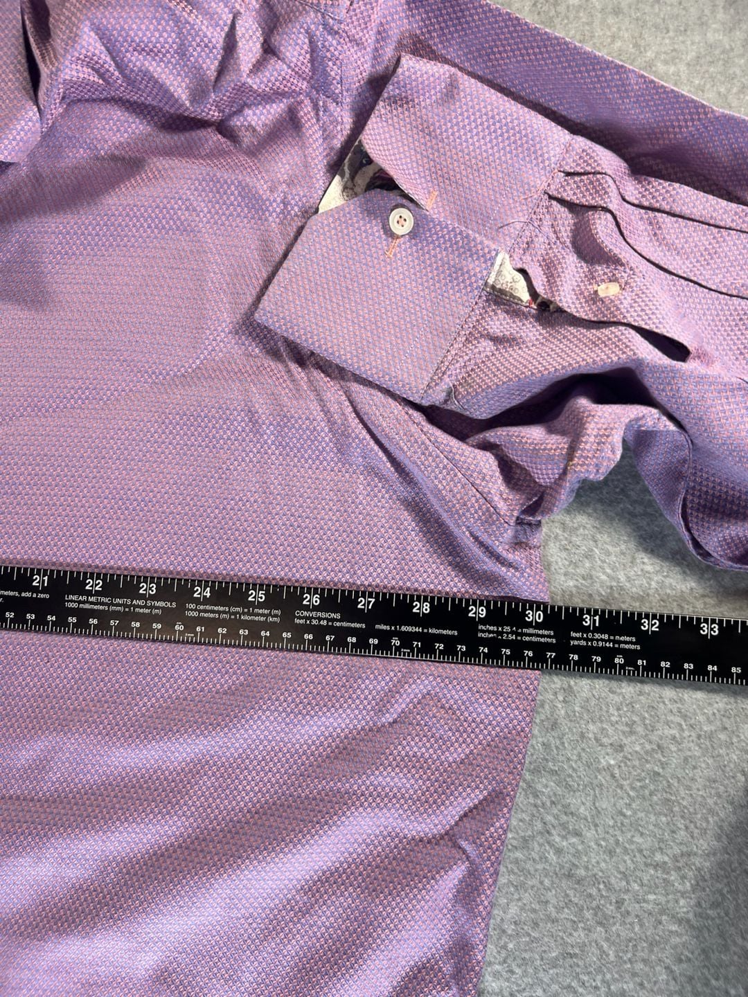 Luckiana Viscanti Shirt Men's 3x LT Long Sleeve pink & purple geometric  8