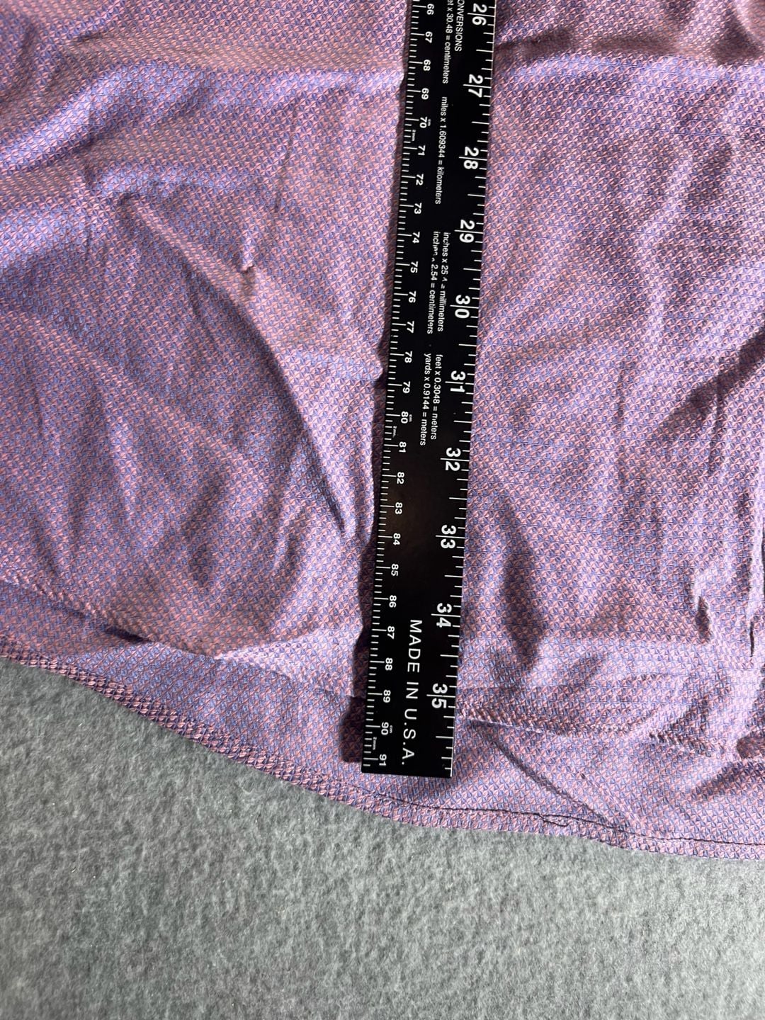 Luckiana Viscanti Shirt Men's 3x LT Long Sleeve pink & purple geometric  9