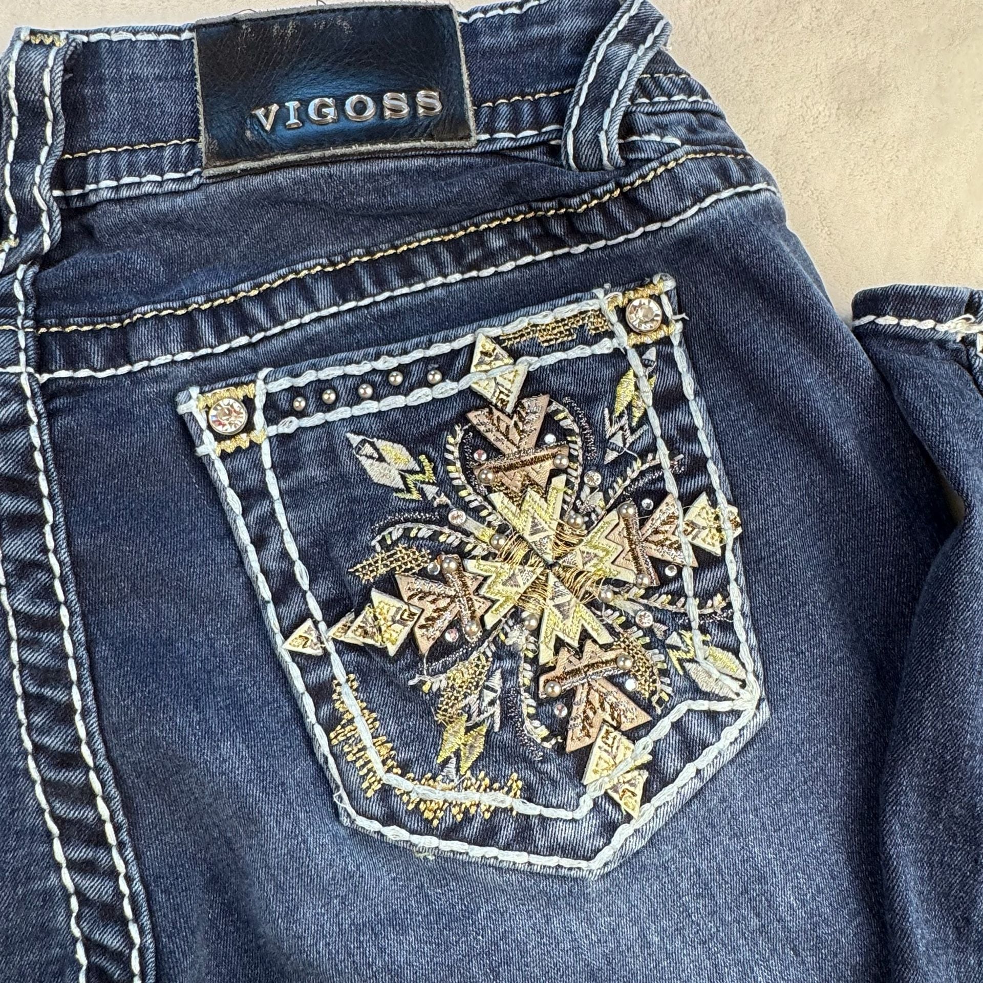 Vigoss The Chelsea Boot Cut Jeans Size 7/8 7