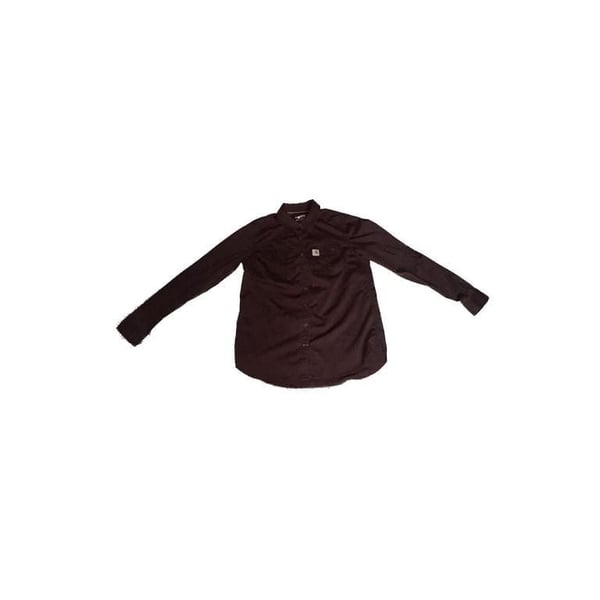 Carhartt Force Relaxed Fit Long Sleeve Button Down Shirt  Plum Size M (8/10)