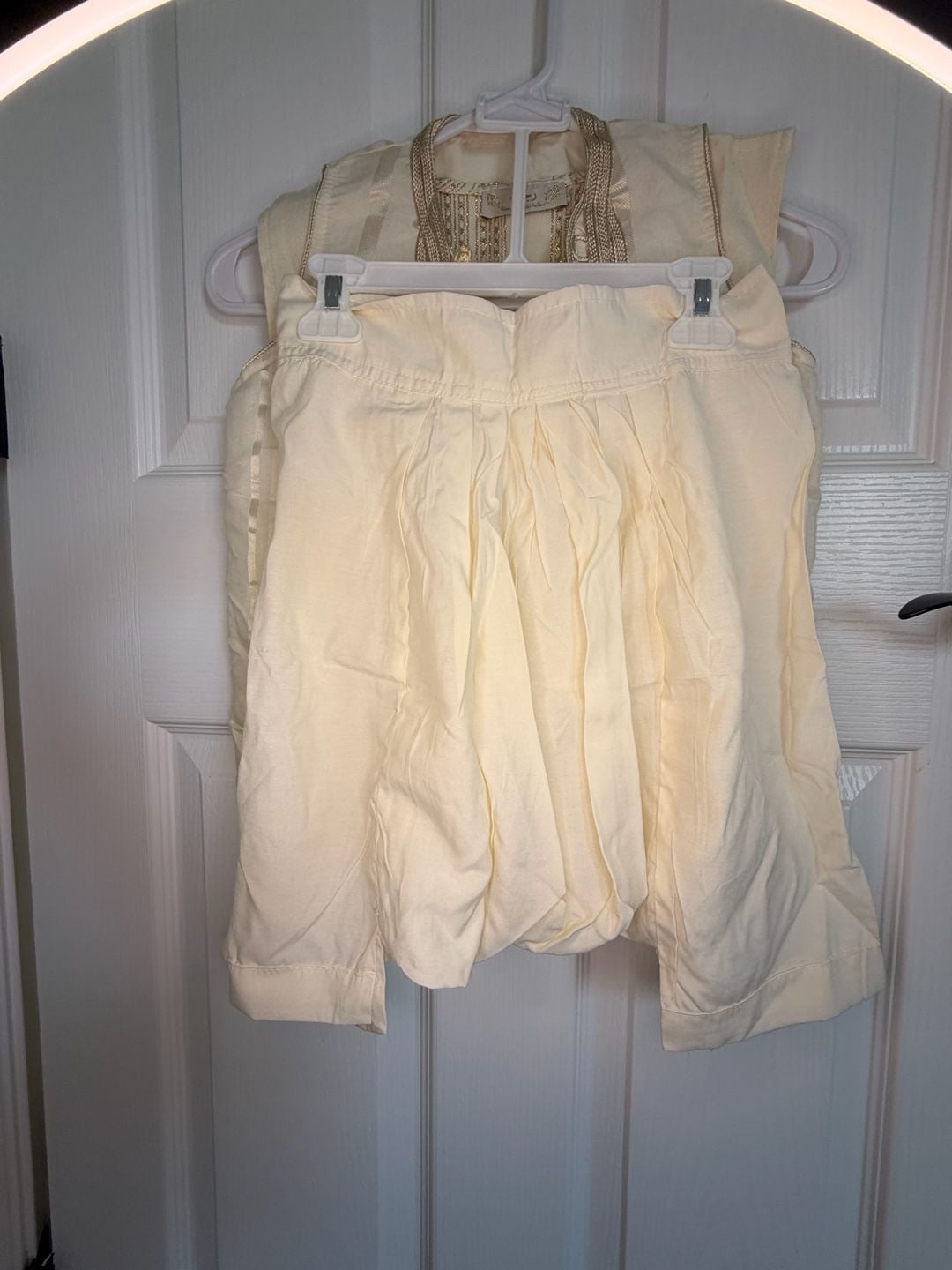 Traditional Tunisian Rajaa 3-Piece Set with Vest, Tunic, and Pants 10