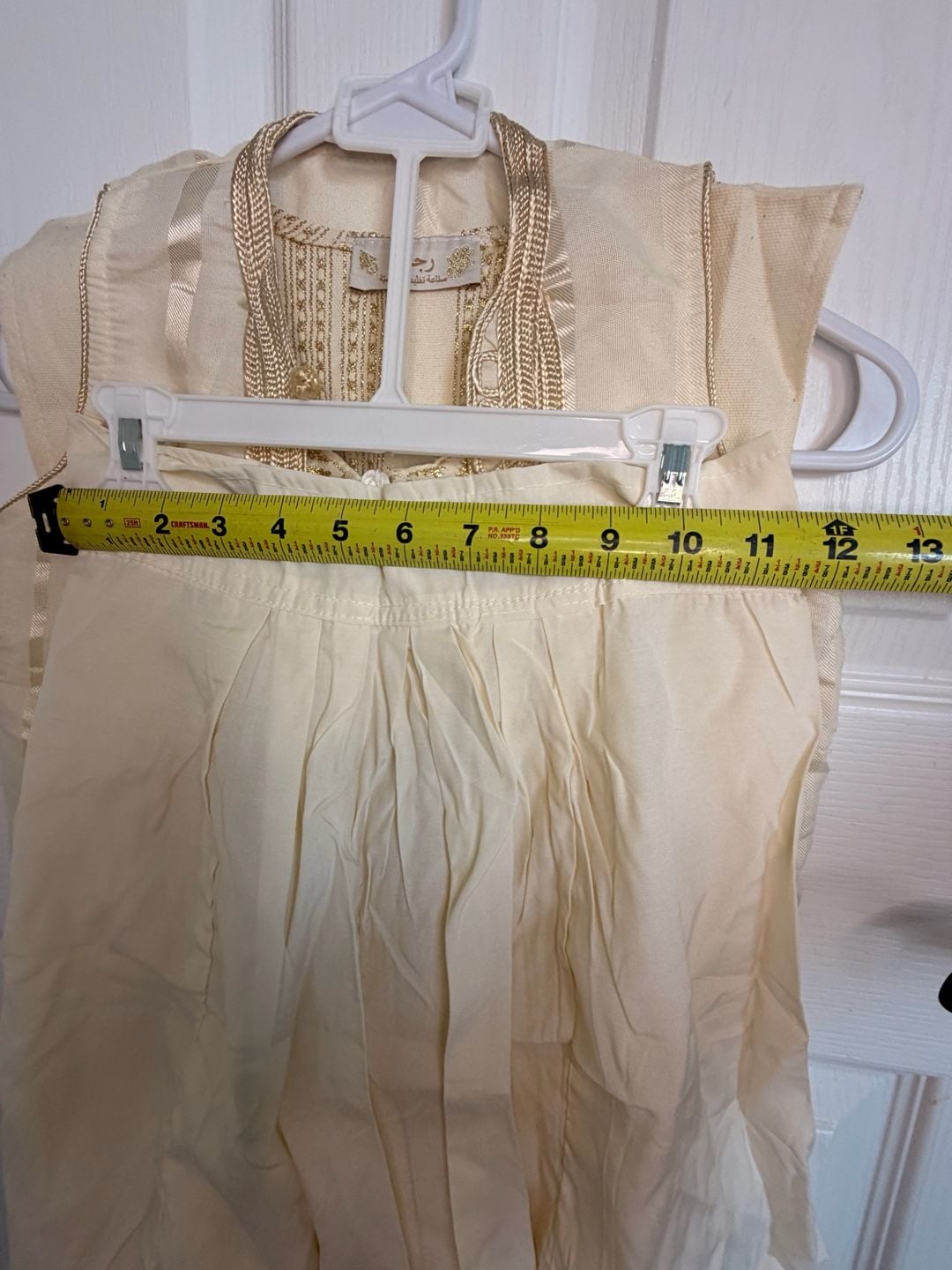 Traditional Tunisian Rajaa 3-Piece Set with Vest, Tunic, and Pants 12