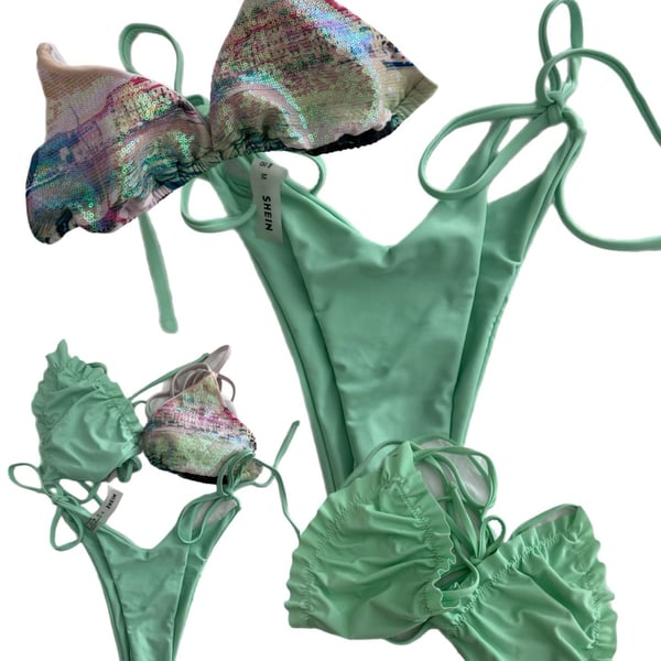 SHEIN Bikini Set Size M w/ an extra bikini top