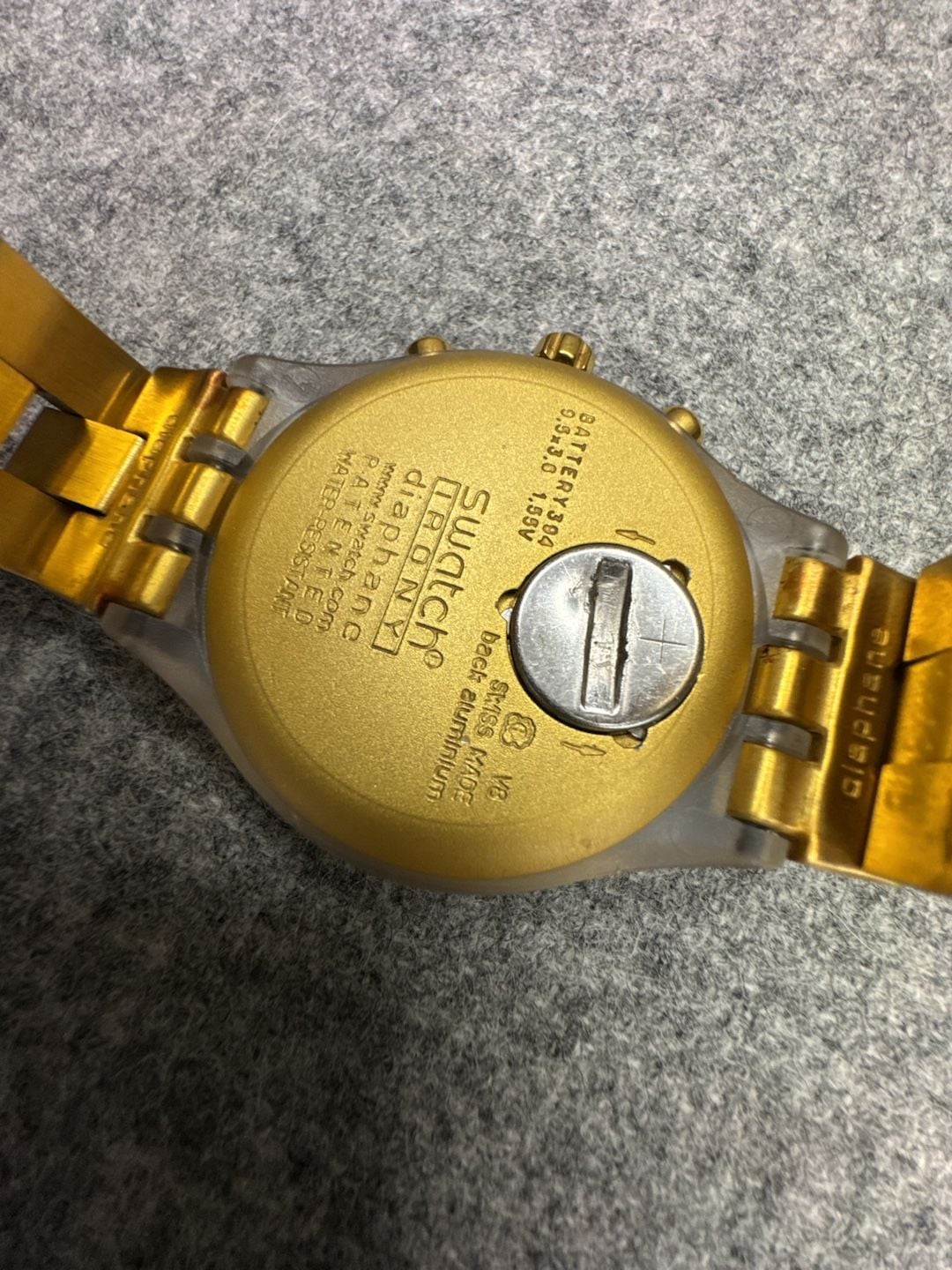 Swatch Irony Chronograph Gold Tone Watch 7