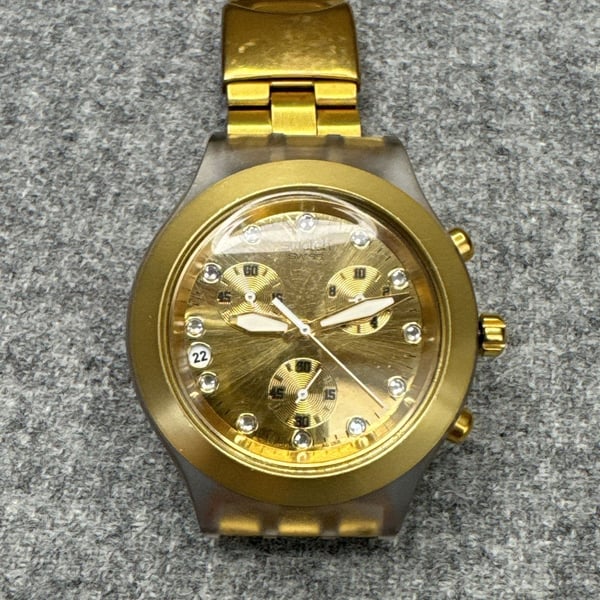 Swatch Irony Chronograph Gold Tone Watch