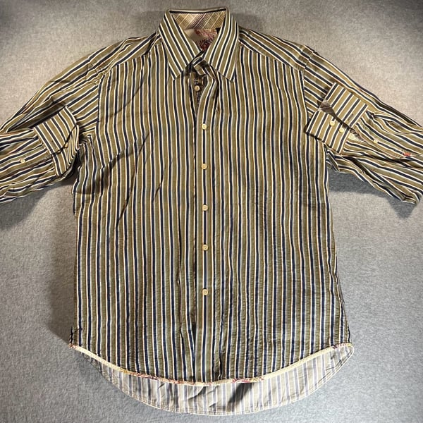 Robert Graham Men's Striped Button Down Shirt Size Large