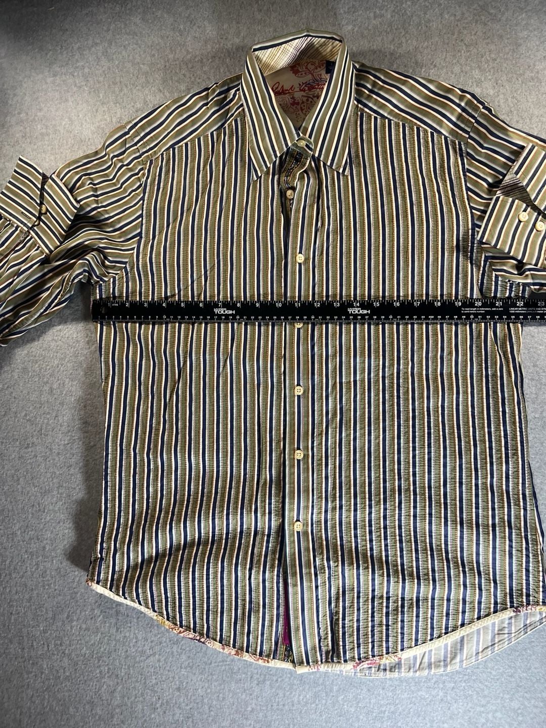 Robert Graham Men's Striped Button Down Shirt Size Large 7