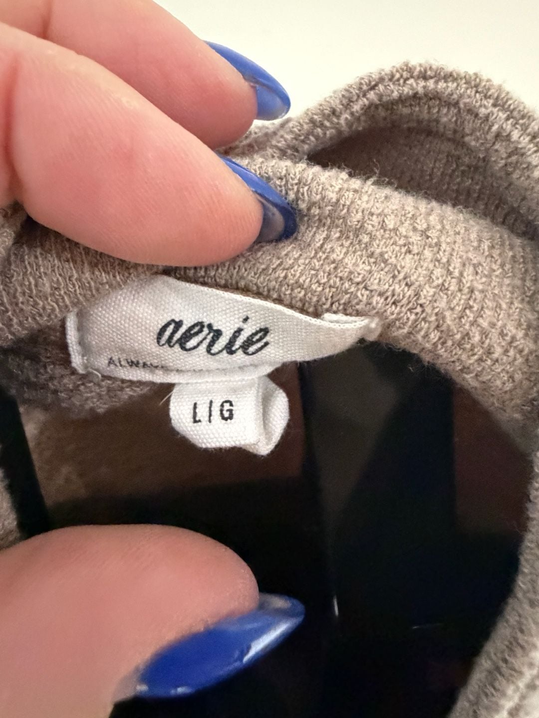 Aerie Soft Life Babydoll Henley Terrycloth Sweatshirt 6