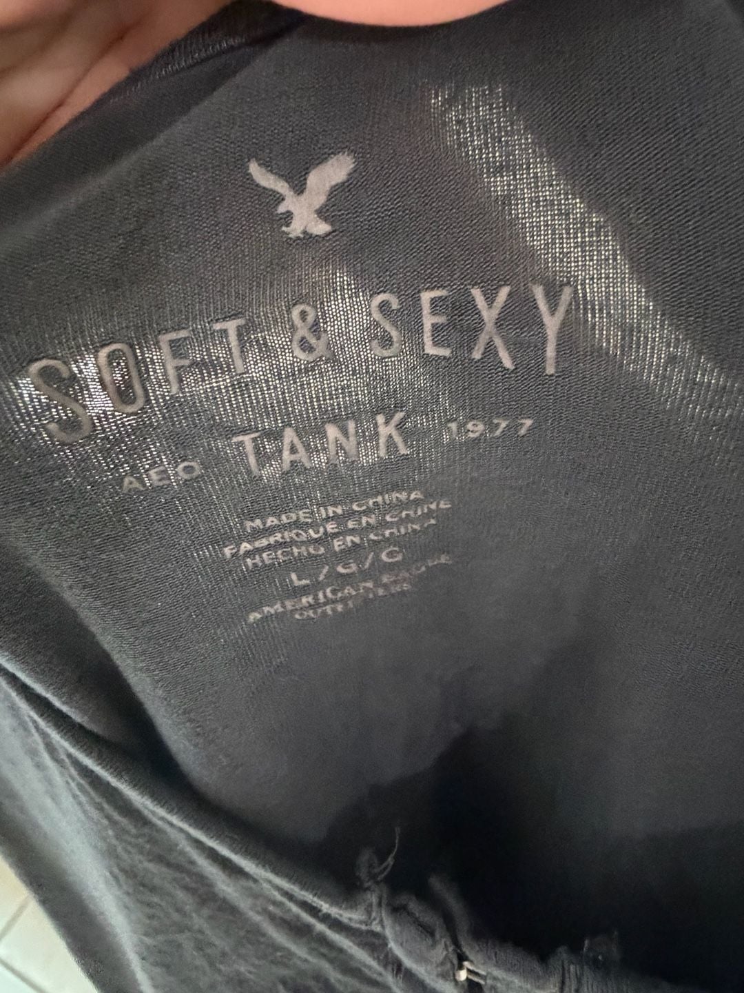 American Eagle Soft & Sexy Hook and Eye Peplum Tank Top 5