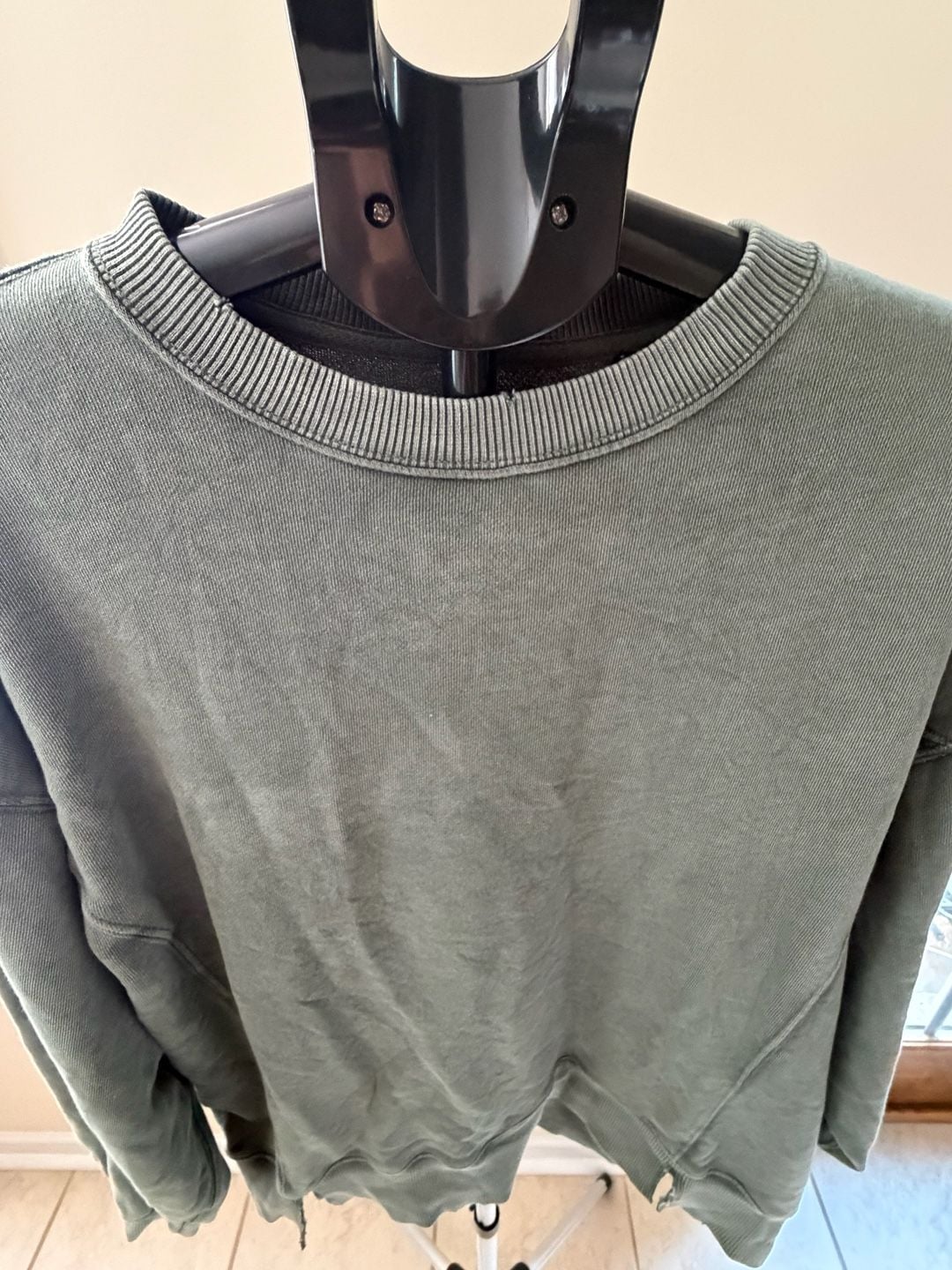 Aerie Go-To Seam-Detail Over-Sized Crewneck Sweatshirt 3