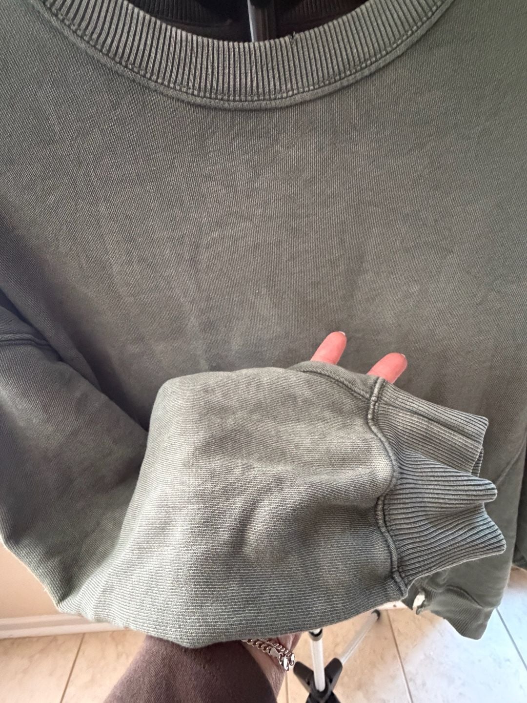 Aerie Go-To Seam-Detail Over-Sized Crewneck Sweatshirt 4