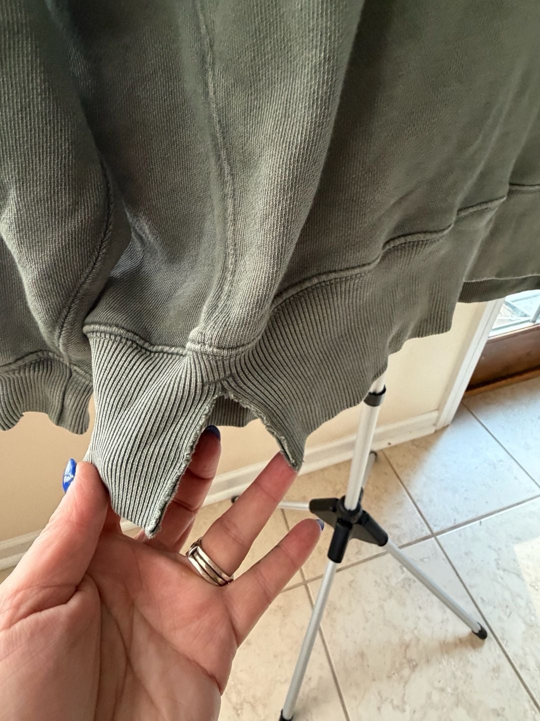 Aerie Go-To Seam-Detail Over-Sized Crewneck Sweatshirt 5