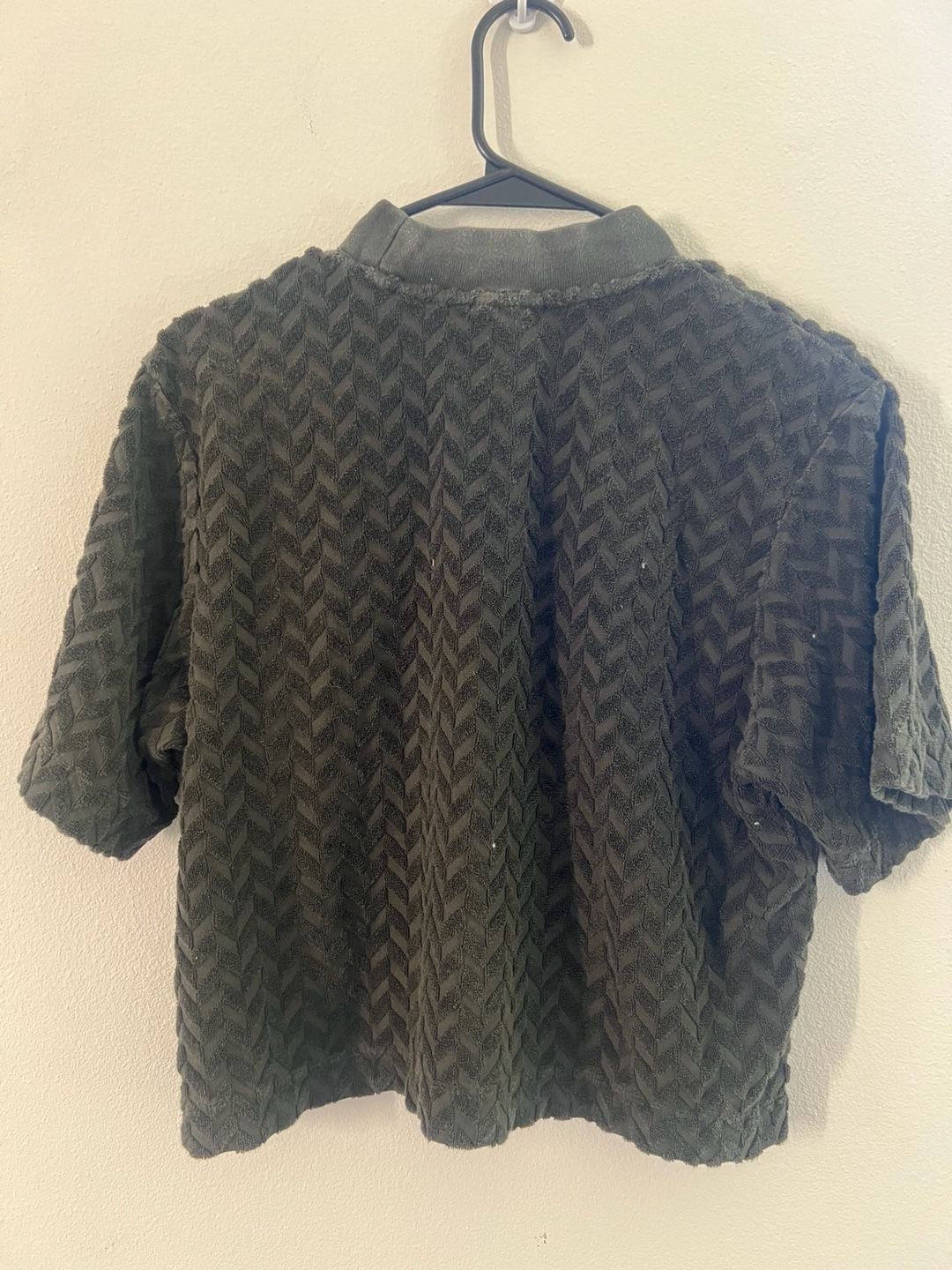Nike Sportswear Everyday Modern Jacquard Mock Boxy Top tshirt dark green 4