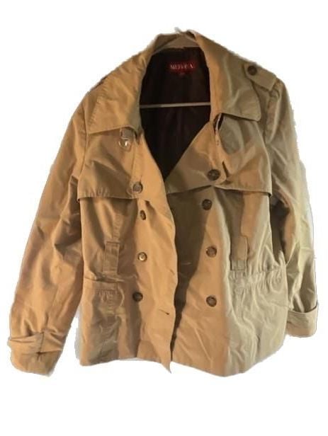 Merona Double Breasted Short Trench Coat Jacket 2