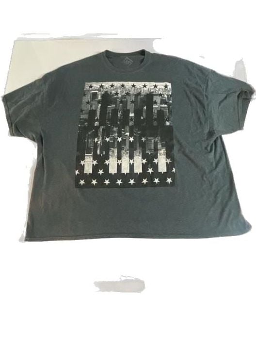 Well Worn Los Angeles Gray Cityscape Star Graphic T-Shirt Size 3XL 2