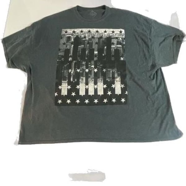 Well Worn Los Angeles Gray Cityscape Star Graphic T-Shirt Size 3XL