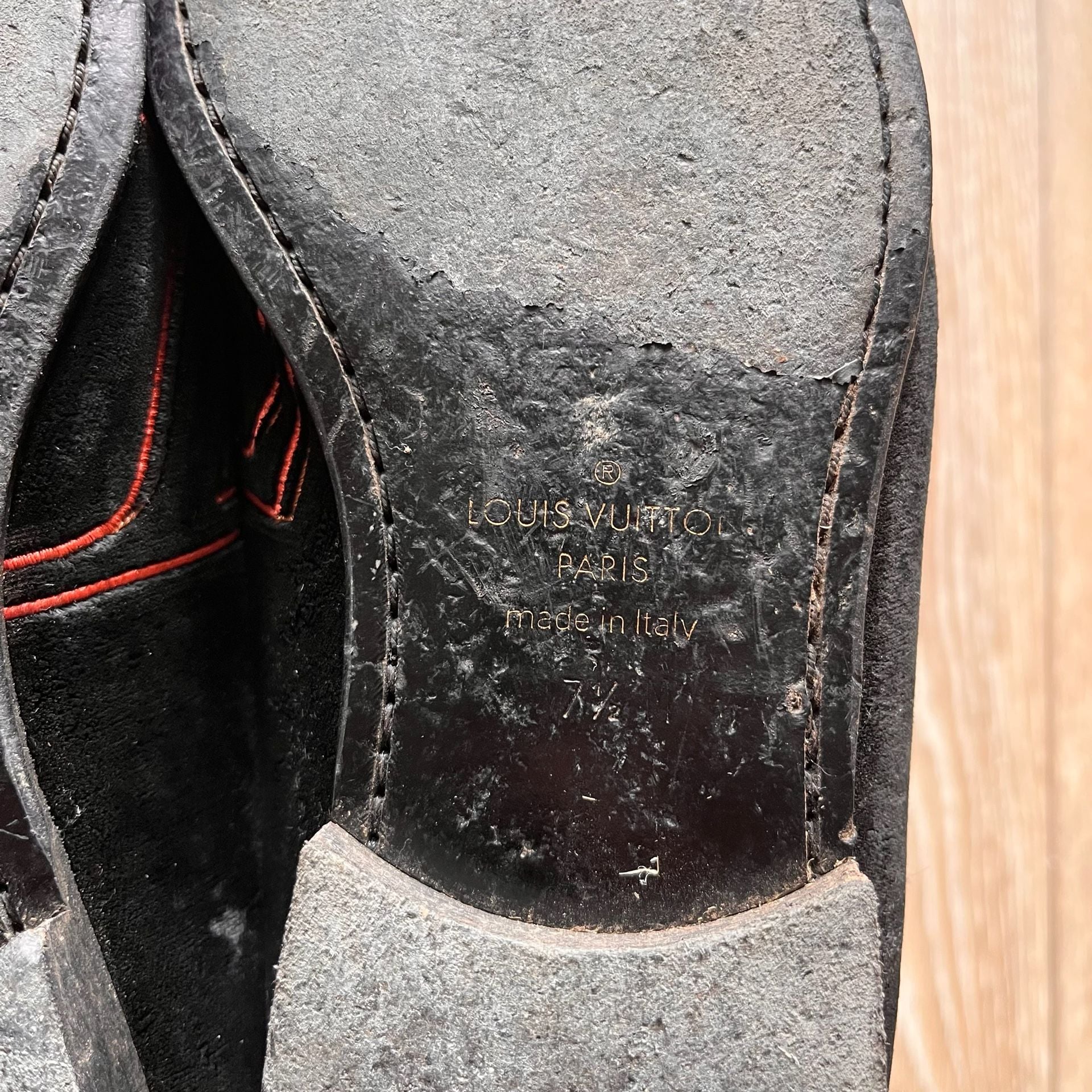 Louis Vuitton Auteuil Velvet Embroidered LV Logo Loafers 8