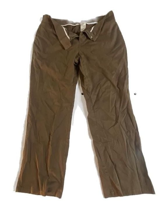 Dockers Petite Ideal Fit Metro Pant Brown Straight Leg Trousers 2