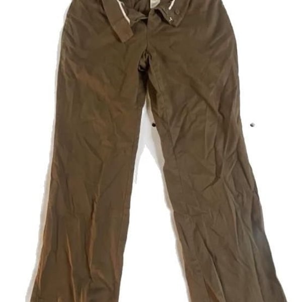 Dockers Petite Ideal Fit Metro Pant Brown Straight Leg Trousers