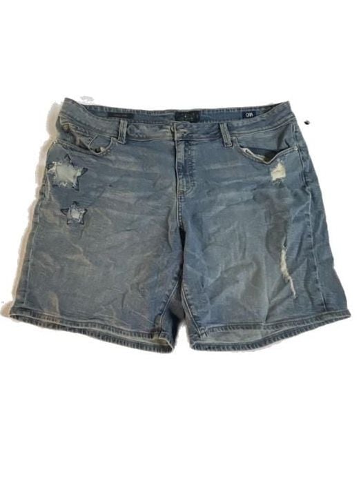 Lucky Brand Georgia Short 20W Distressed Star Patch Denim Shorts 2