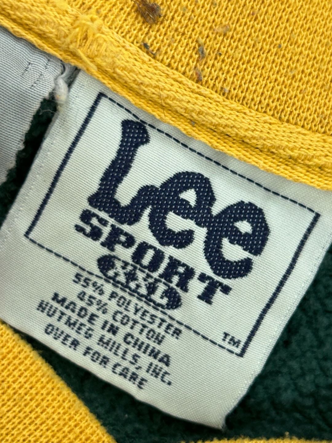 Green Bay Packers Lee Sports Embroidered VTG Crewneck Sweatshirt nutmeg 5