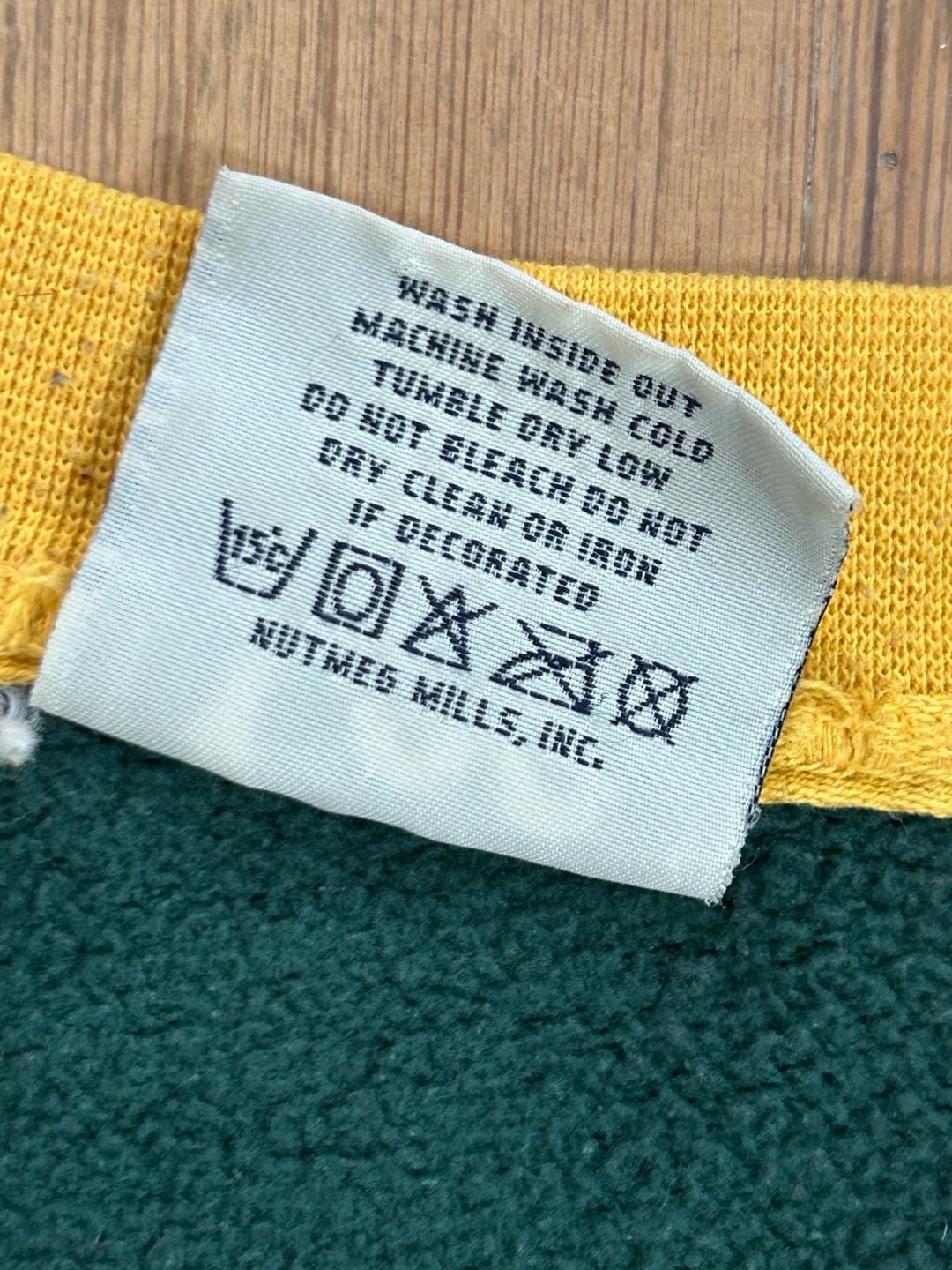 Green Bay Packers Lee Sports Embroidered VTG Crewneck Sweatshirt nutmeg 6