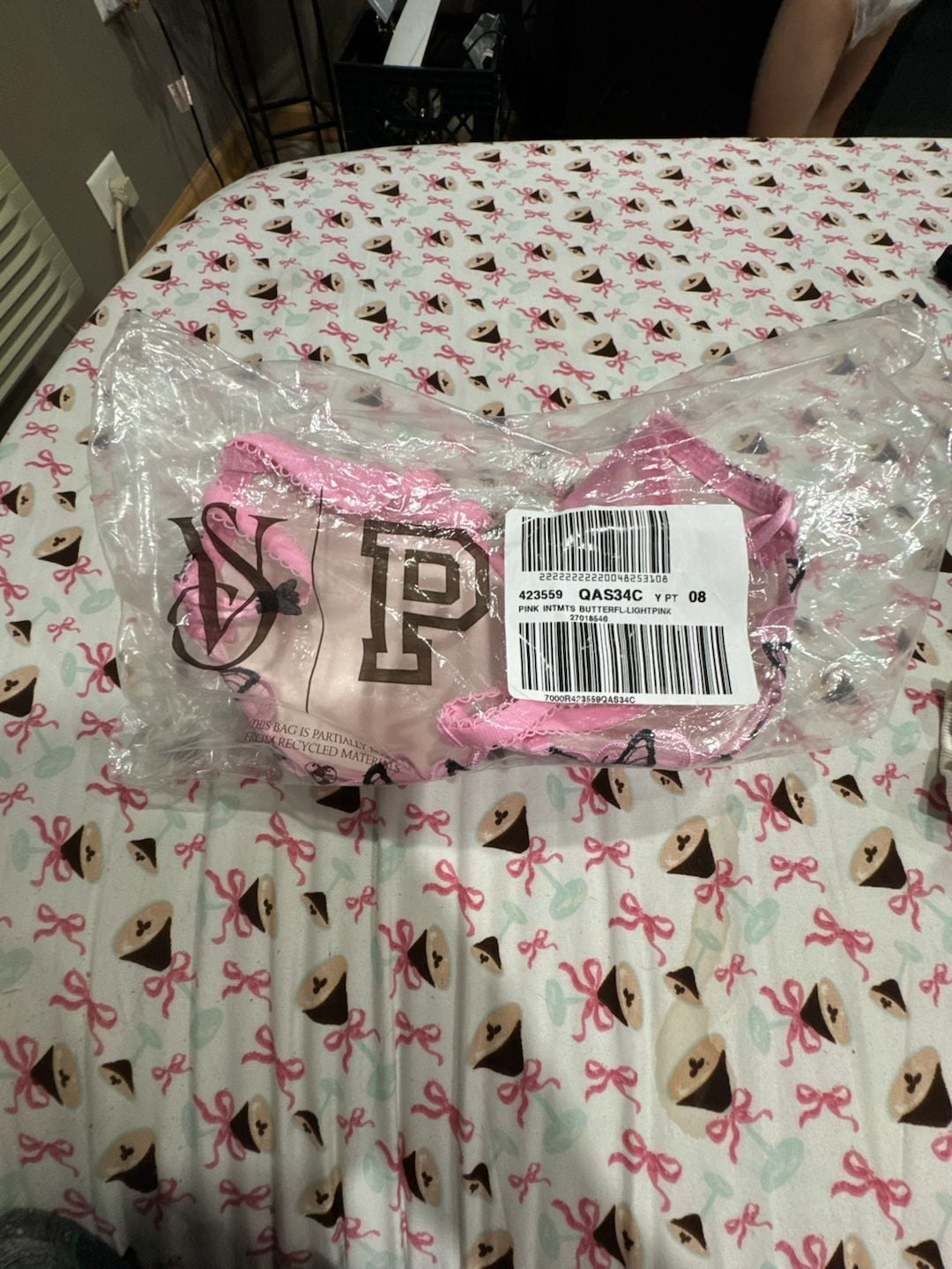 Victoria's Secret PINK Butterfly Embroidery Push-Up Bra 1