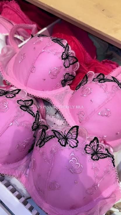 Victoria's Secret PINK Butterfly Embroidery Push-Up Bra 3