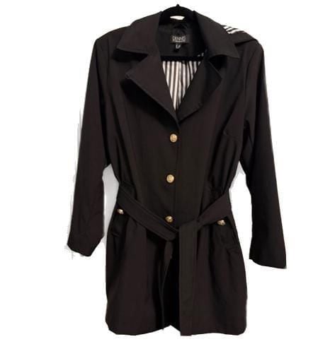 Dennis by Dennis Basso Water Resistant Belted Trench Coat with Hood 3