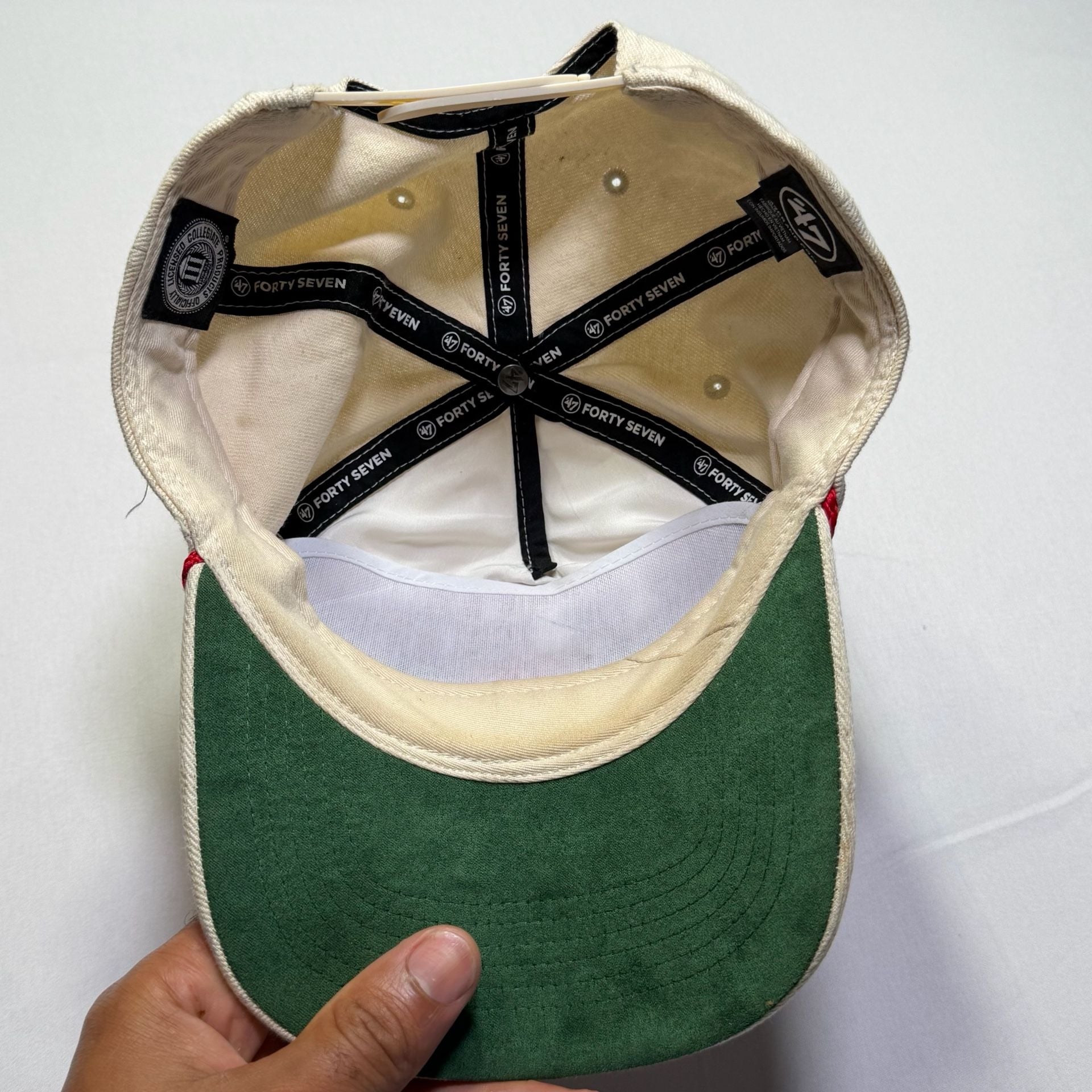 Ole Miss Rebels '47 Brand Natural Pomona Two-Tone Rope Hitch Adjustable Hat 5