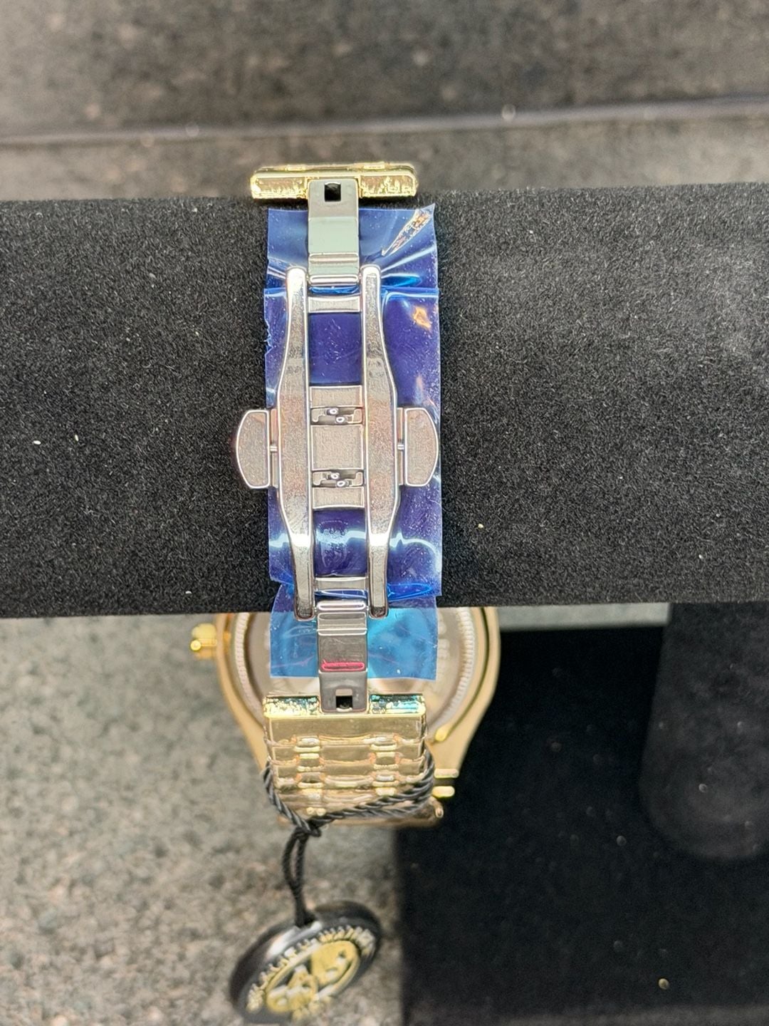 American Jewel Gold Octagon Open Heart Automatic Watch 5