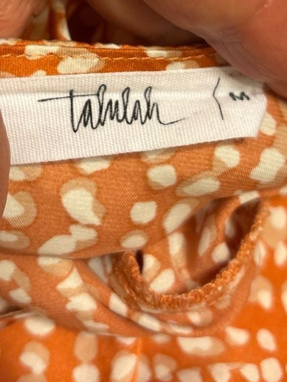 Talulah Amber Fawn Polka Dot Long Sleeve Mini Dress 3