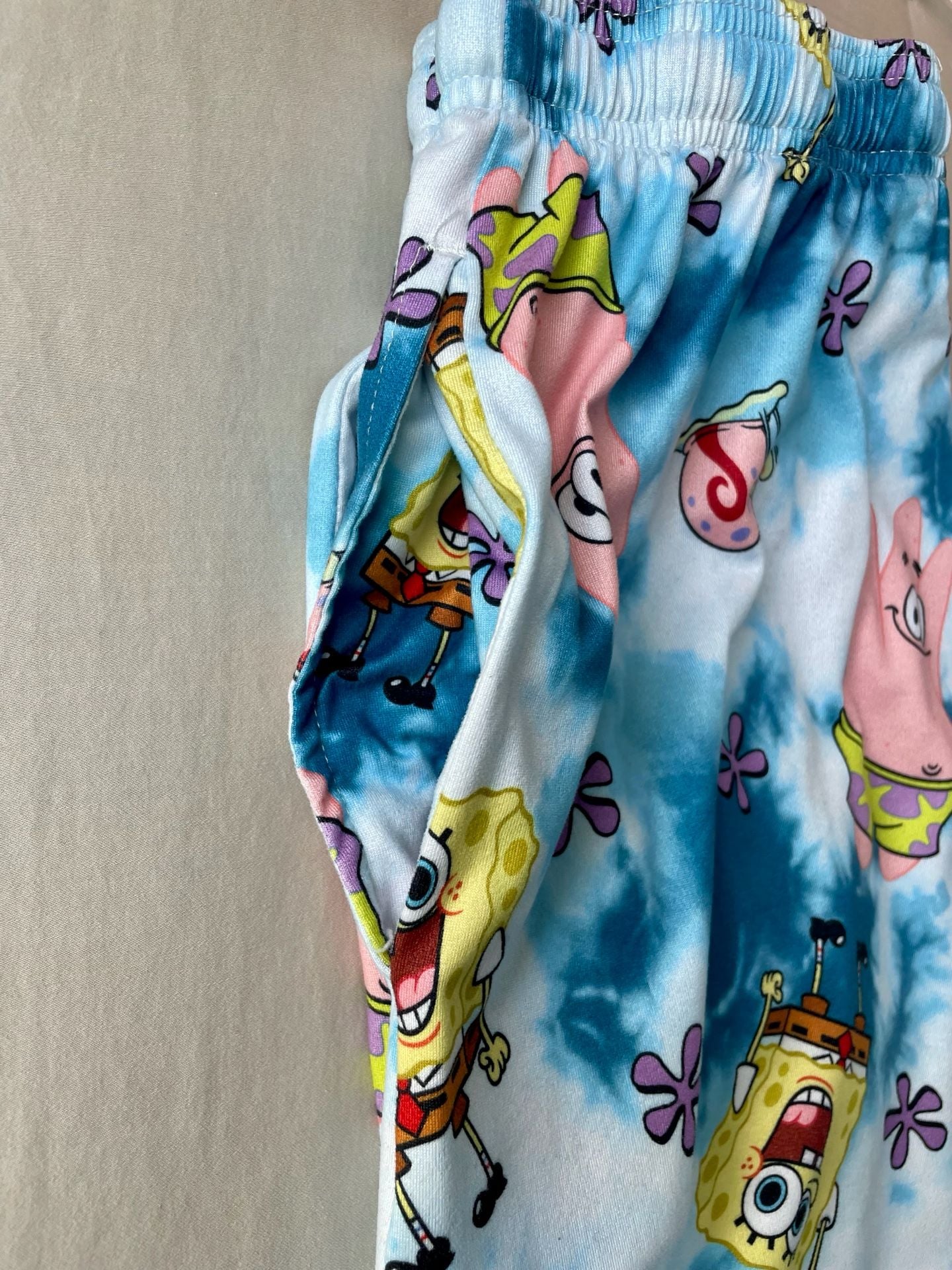 SpongeBob SquarePants Tie-Dye Sleep Pants Size Medium 7