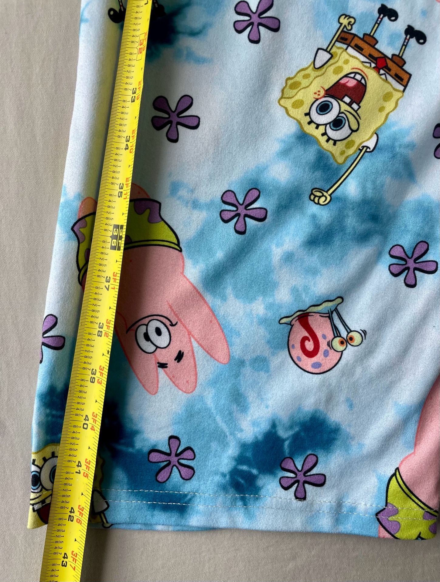 SpongeBob SquarePants Tie-Dye Sleep Pants Size Medium 10