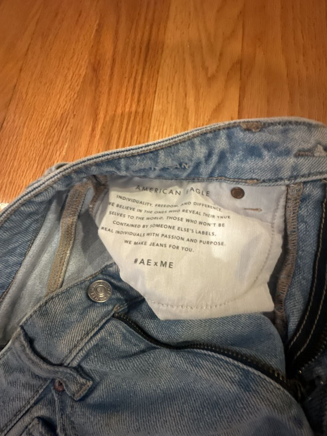 American Eagle High-Rise Next Level Stretch Distressed Mom Jeans 5