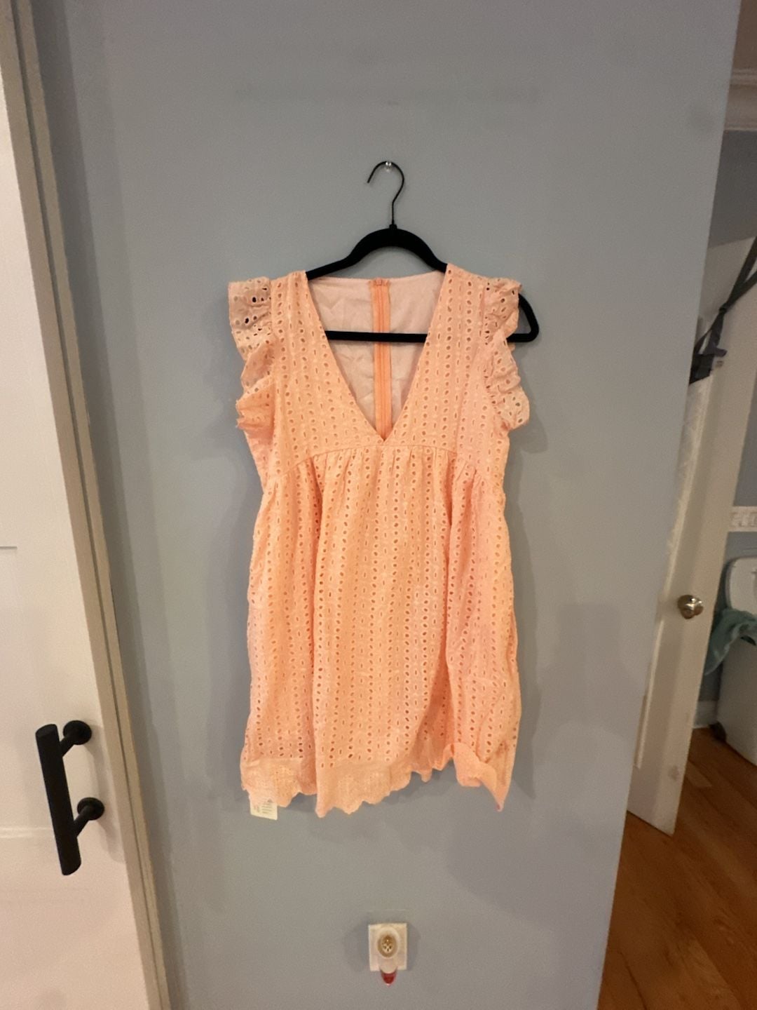 Pink eyelet baby doll dress new with tags Amazon medium 2