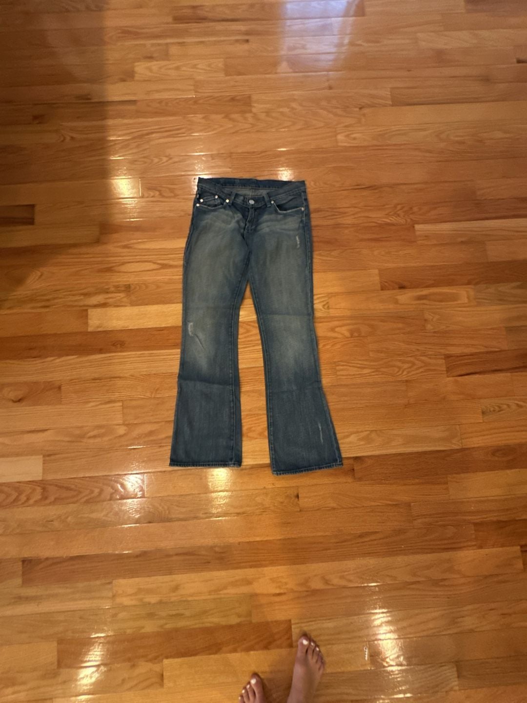 Rock & Republic Kasandra Low Rise Studded Bootcut Flare Jeans 2