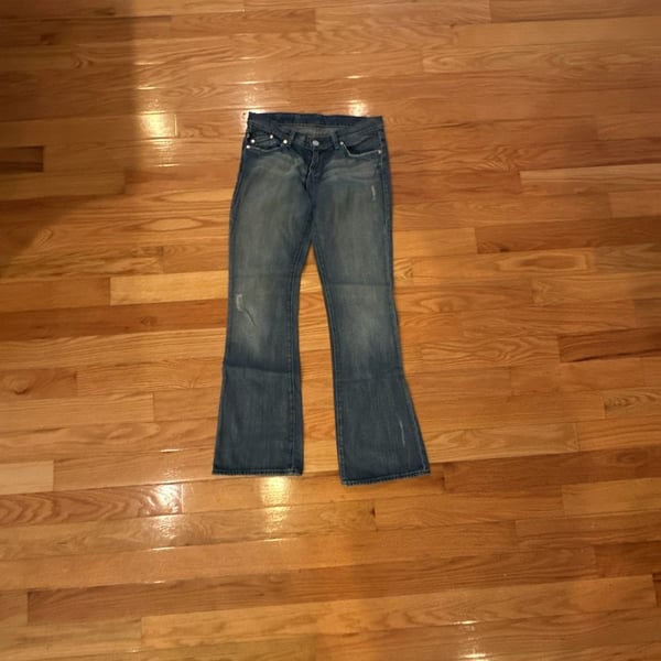 Rock & Republic Kasandra Low Rise Studded Bootcut Flare Jeans