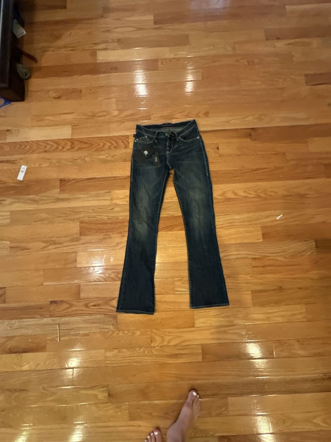 Rock & Republic Kasandra Bootcut Embellished Flap Pocket Jeans 2