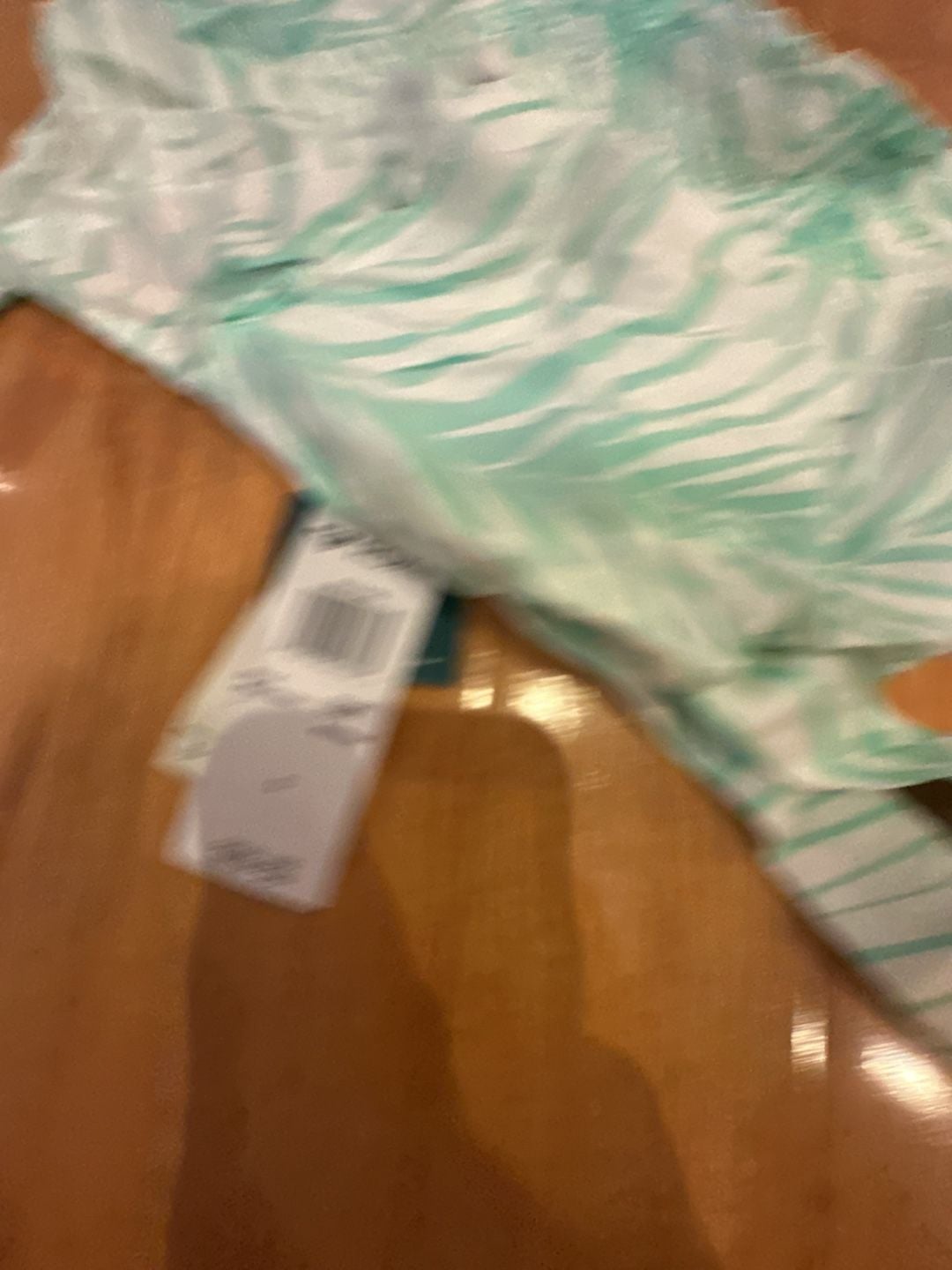 Roxy Palm Print Cropped Smocked Cami Top NEW 3