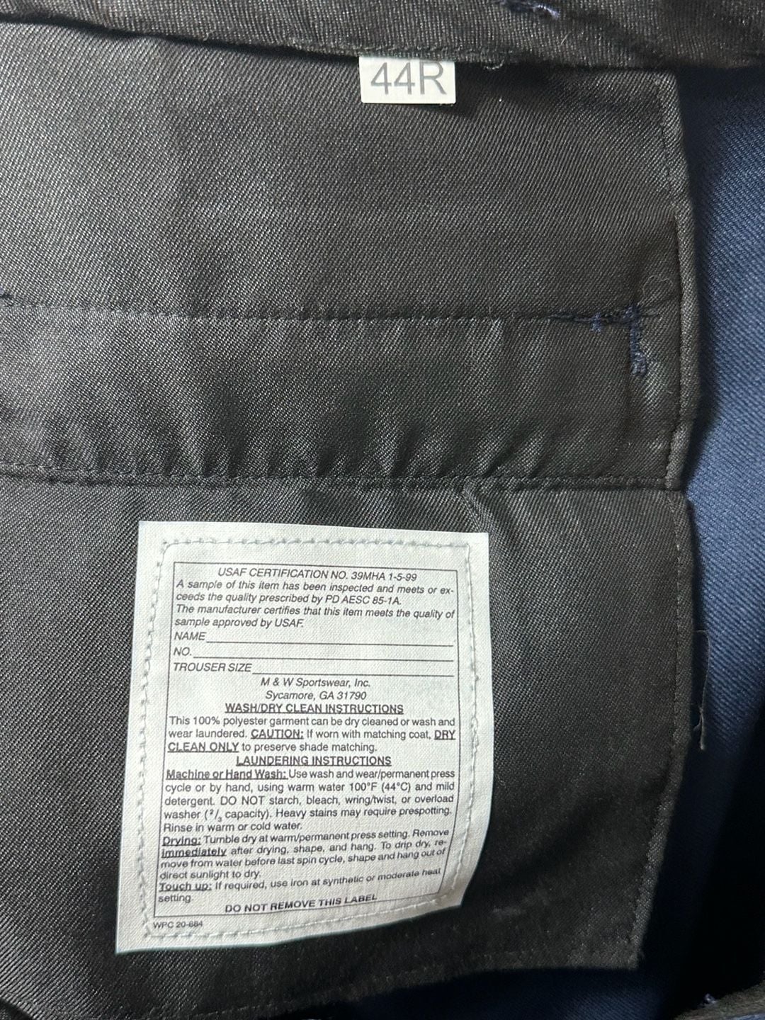 USAF US Air Force Men's Service Dress Uniform Set Jacket 50R Pants 44R Staff Sgt 8