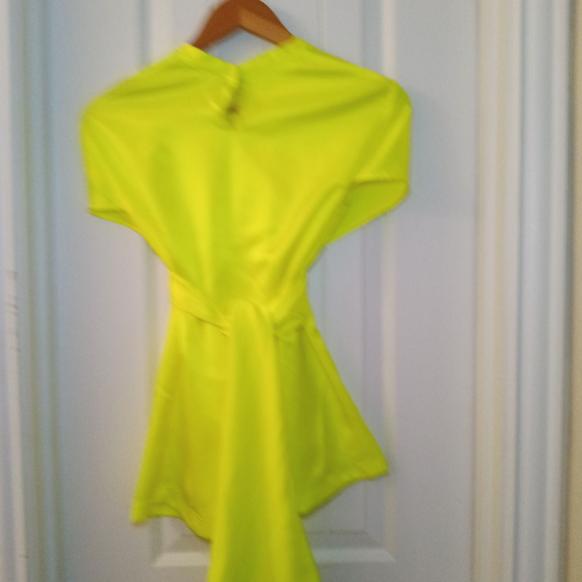 Sies Marjan S/S 2017 Neon Yellow Satin Nik Wrap Top 4