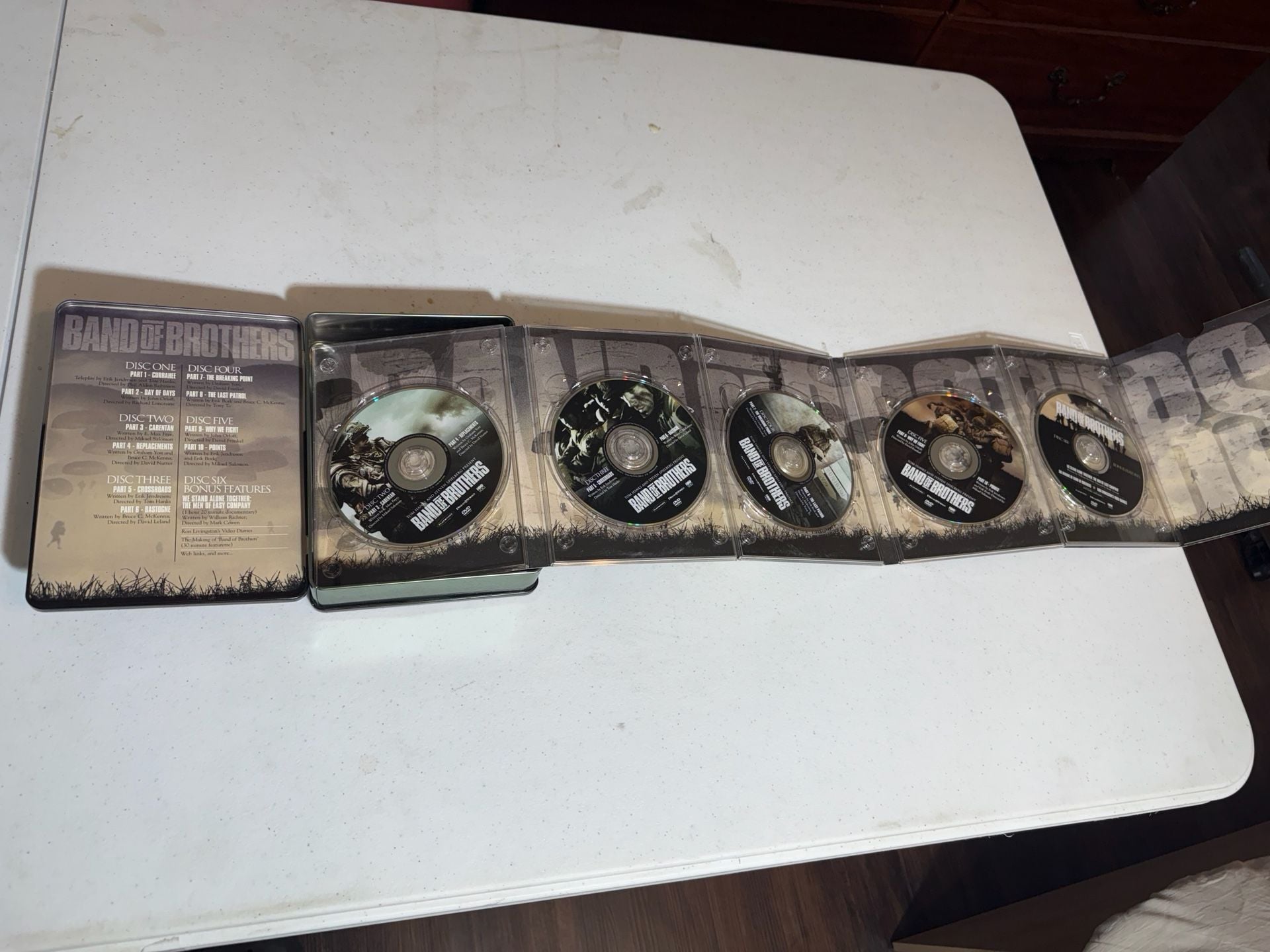 Band of Brothers Complete Series DVD 6-Disc Set in Commemorative Metal Tin 6