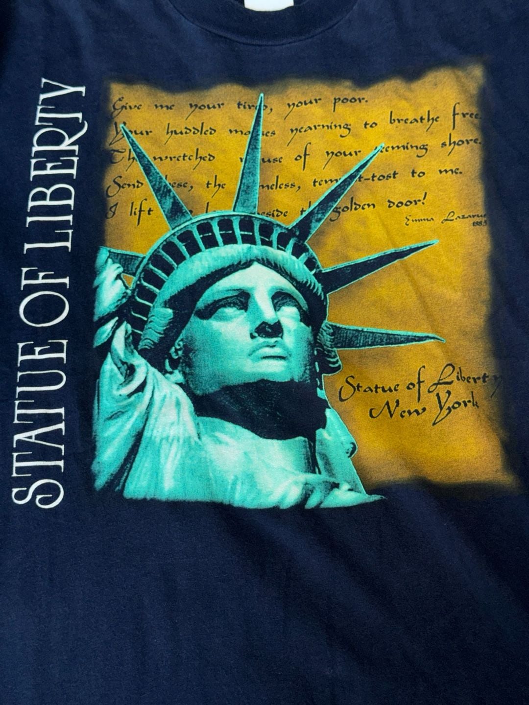 Vintage 90s Dynasty Statue of Liberty New York Graphic T-Shirt 3
