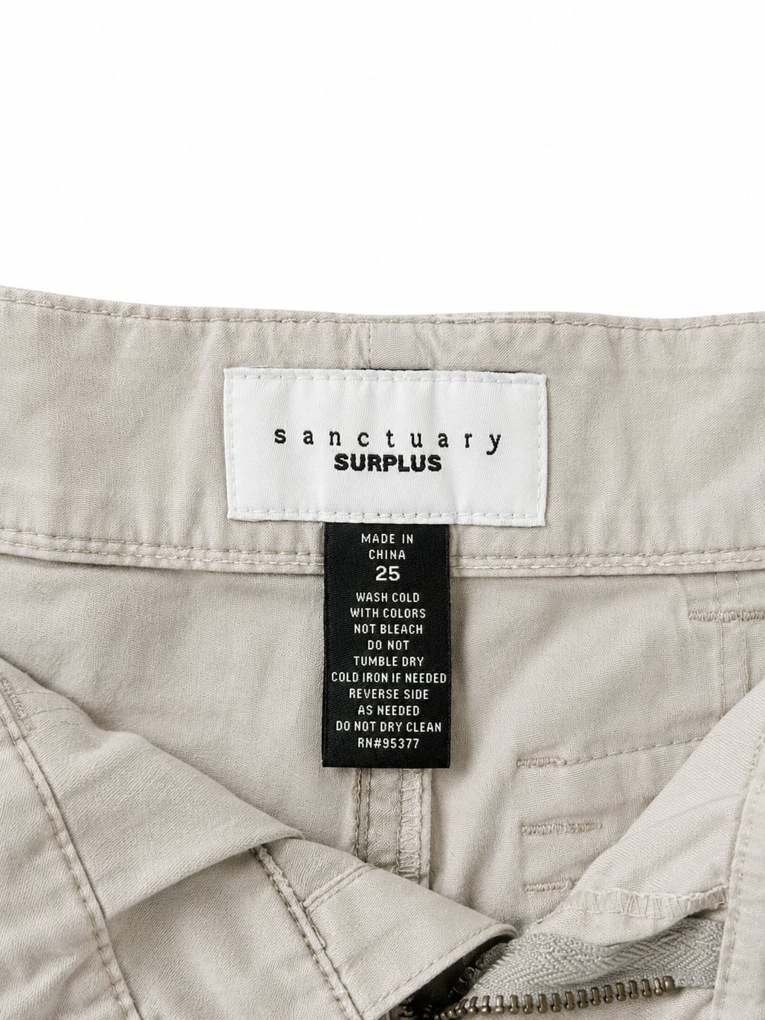 Sanctuary Surplus Beige Cargo Crop Pants 7