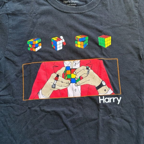 Harry Styles 2018 Rubik's Cube Tour Official Merchandise T-Shirt