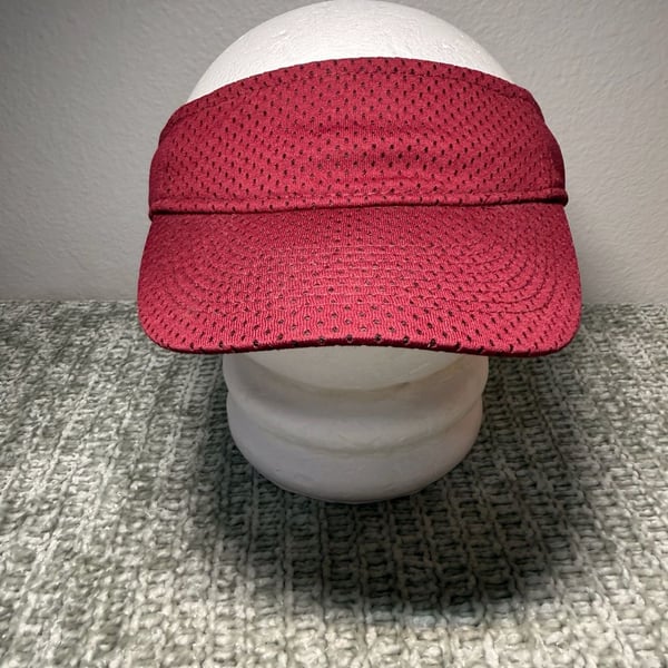 Augusta Sportswear Youth Maroon Mesh Adjustable Sports Sun Visor